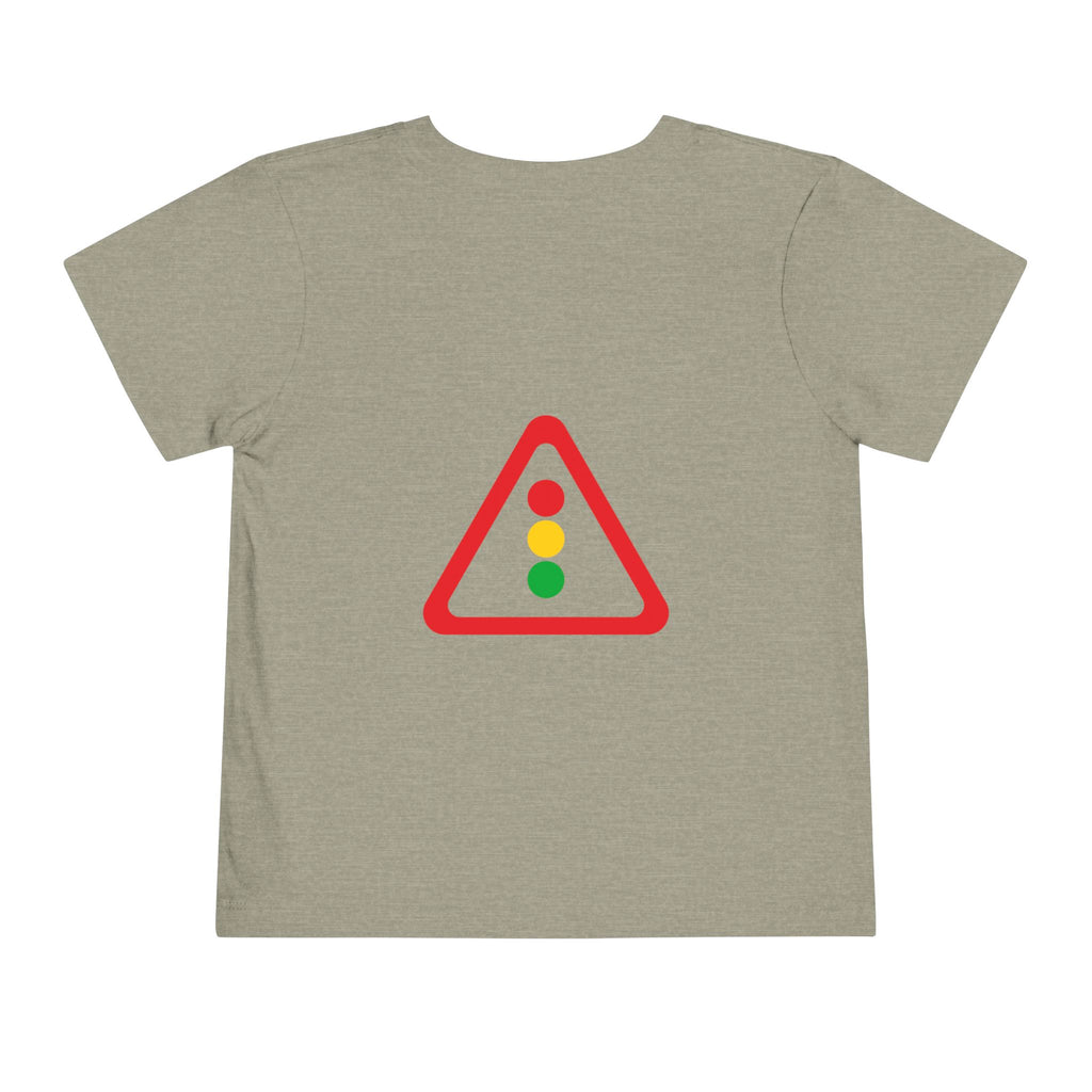 Toddler Tee — Traffic Light Triangle Graphic Kids Shirt