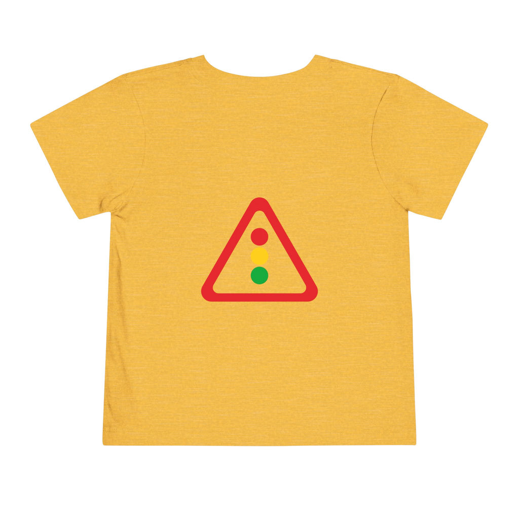 Toddler Tee — Traffic Light Triangle Graphic Kids Shirt