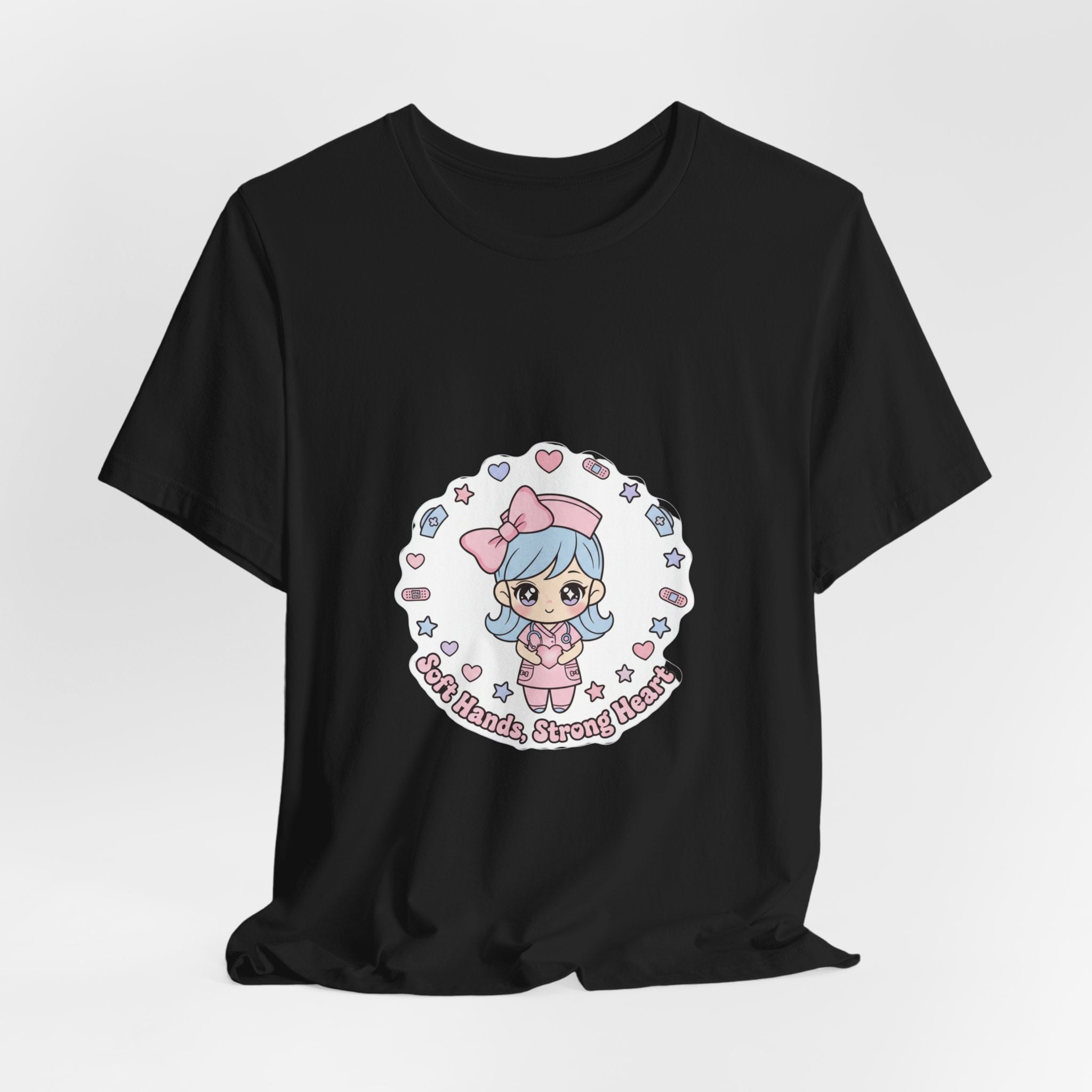 Cute Nurse Kawaii Graphic Tee | Pastel Coquette Medical Shirt