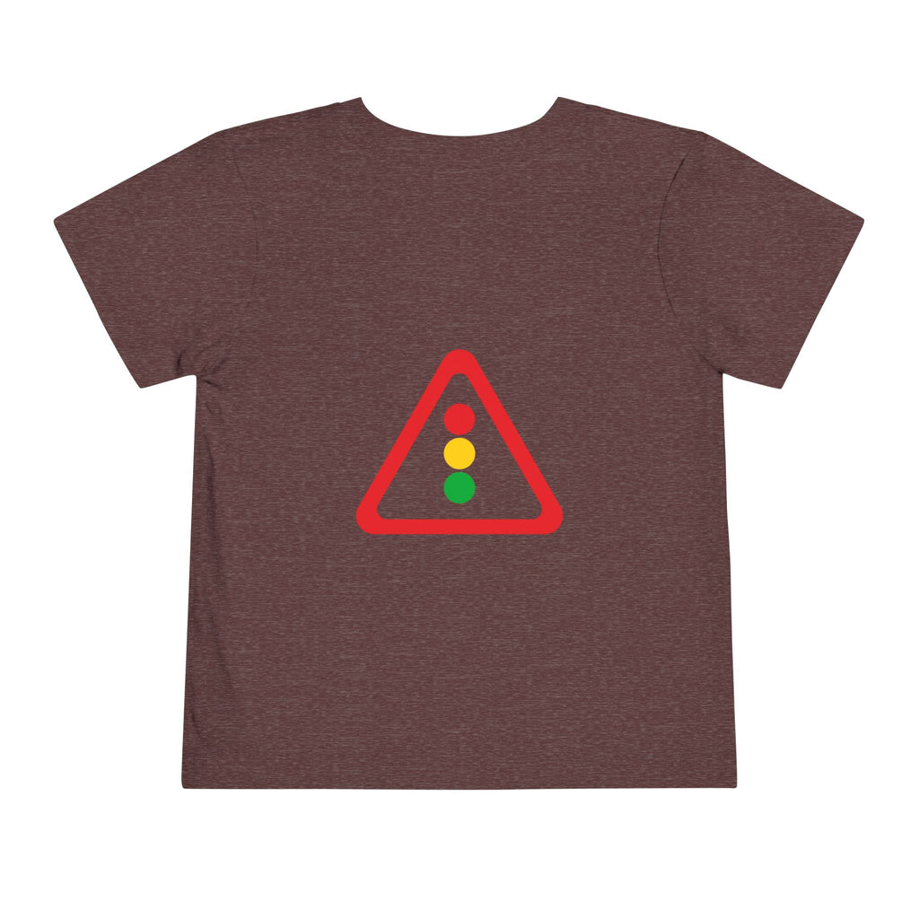 Toddler Tee — Traffic Light Triangle Graphic Kids Shirt