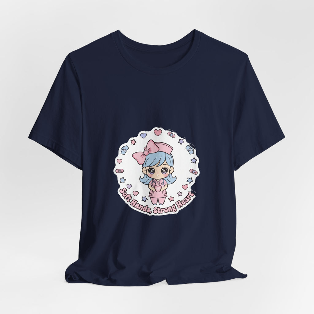 Cute Nurse Kawaii Graphic Tee | Pastel Coquette Medical Shirt