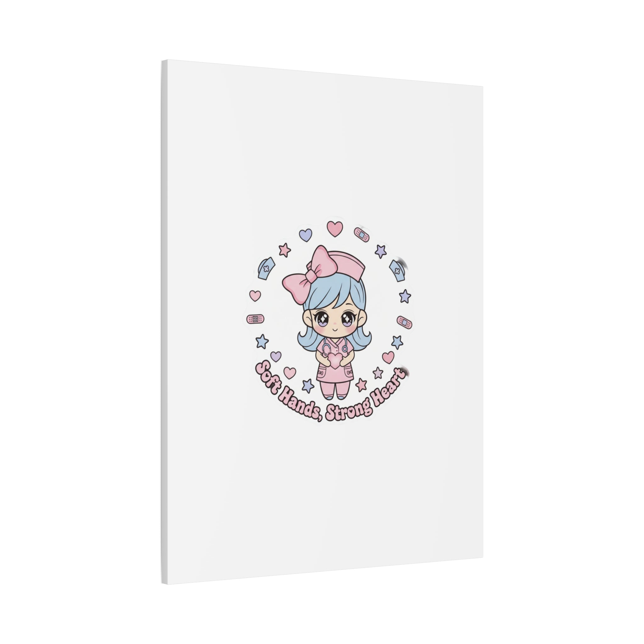 Cute Nurse Kawaii Graphic Canvas | Pastel Coquette Medical Art