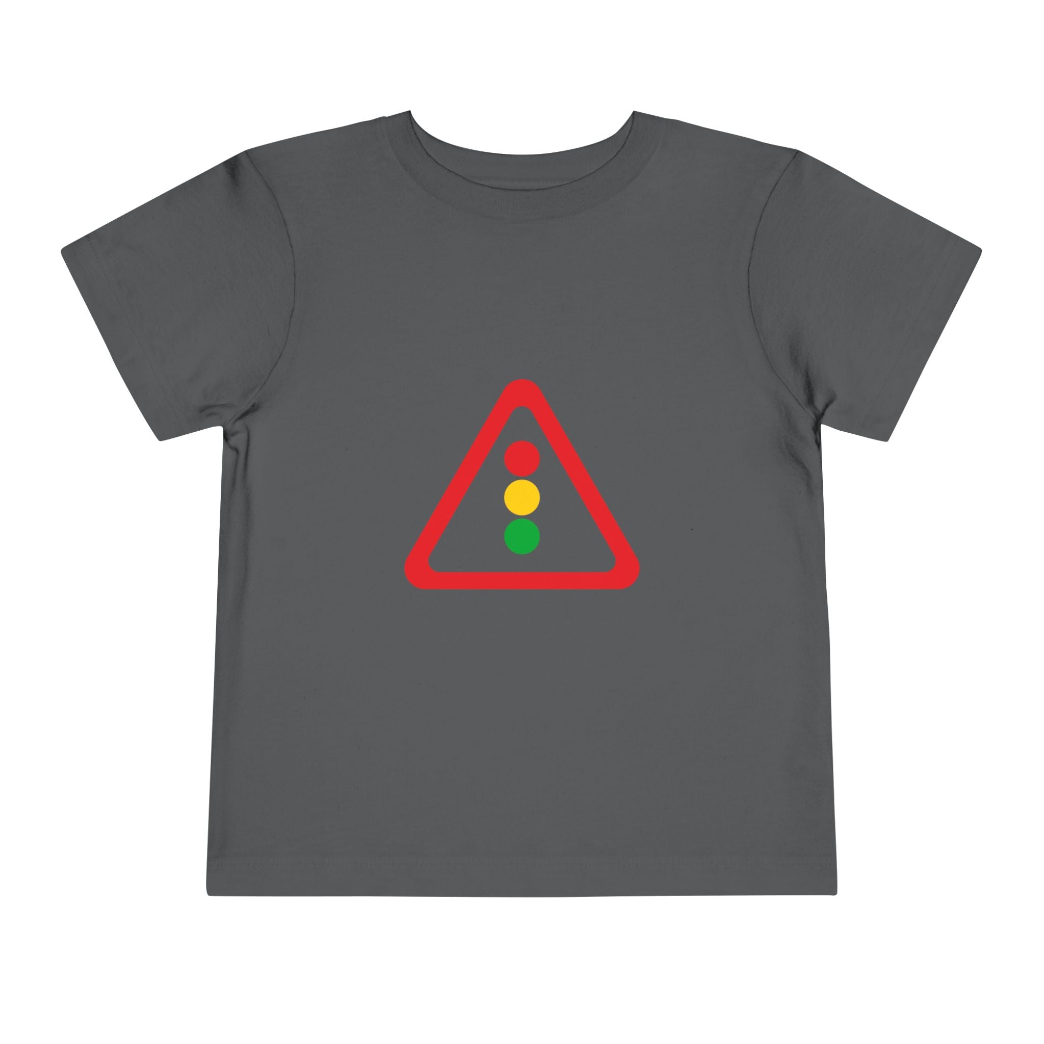 Toddler Tee — Traffic Light Triangle Graphic Kids Shirt