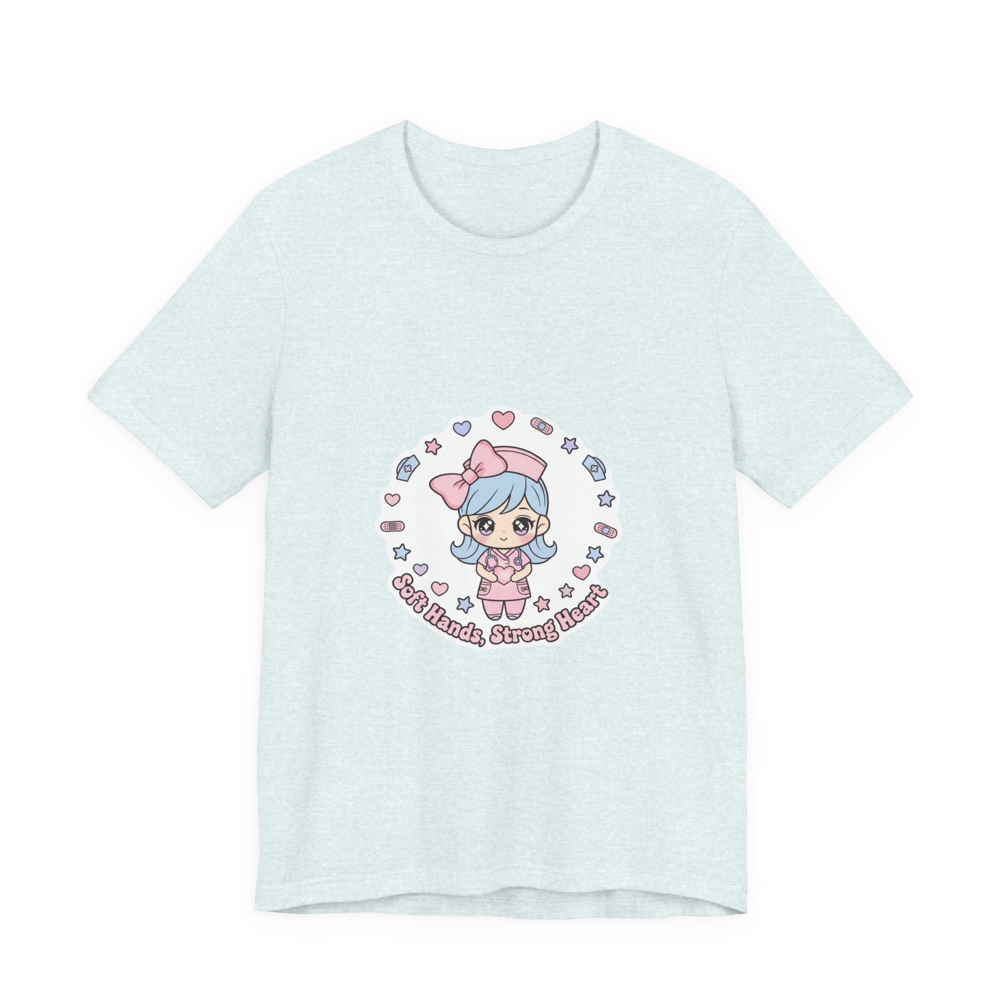 Cute Nurse Kawaii Graphic Tee | Pastel Coquette Medical Shirt