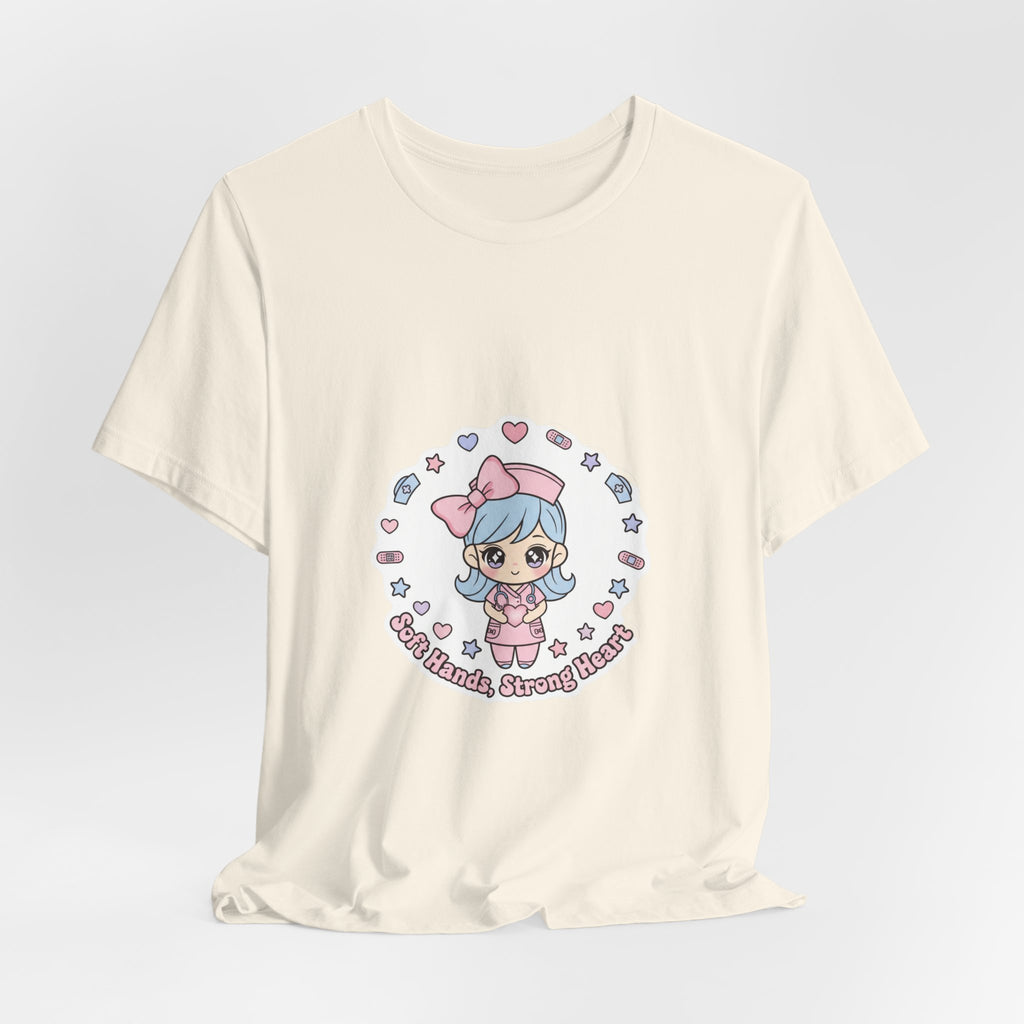 Cute Nurse Kawaii Graphic Tee | Pastel Coquette Medical Shirt