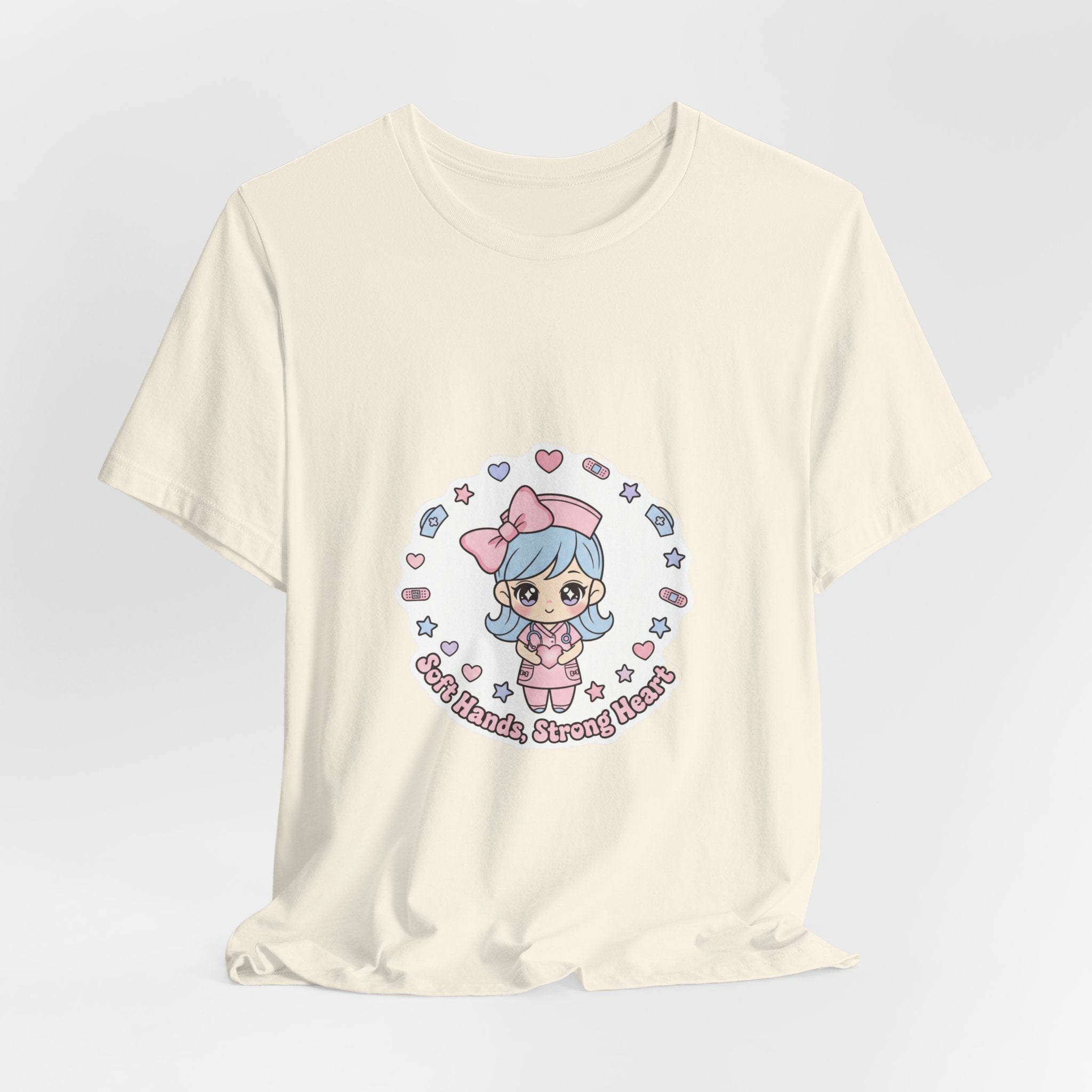 Cute Nurse Kawaii Graphic Tee | Pastel Coquette Medical Shirt