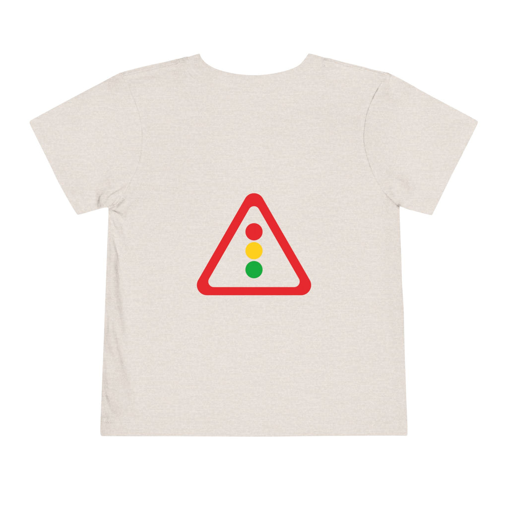 Toddler Tee — Traffic Light Triangle Graphic Kids Shirt