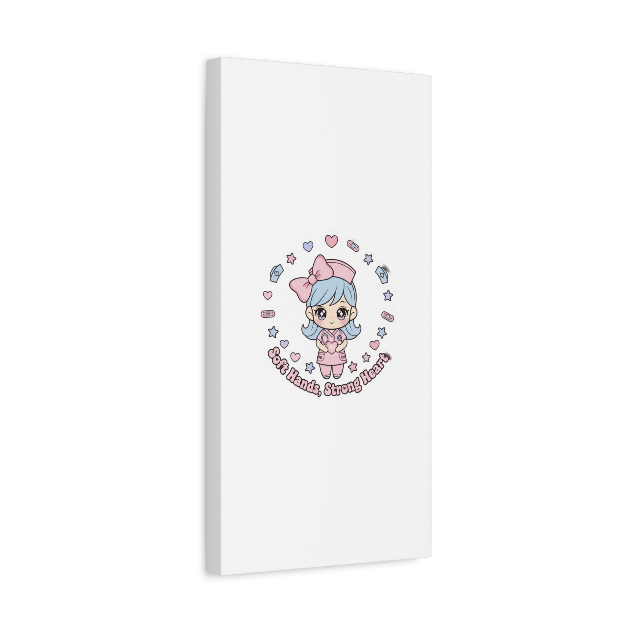 Cute Nurse Kawaii Graphic Canvas | Pastel Coquette Medical Art