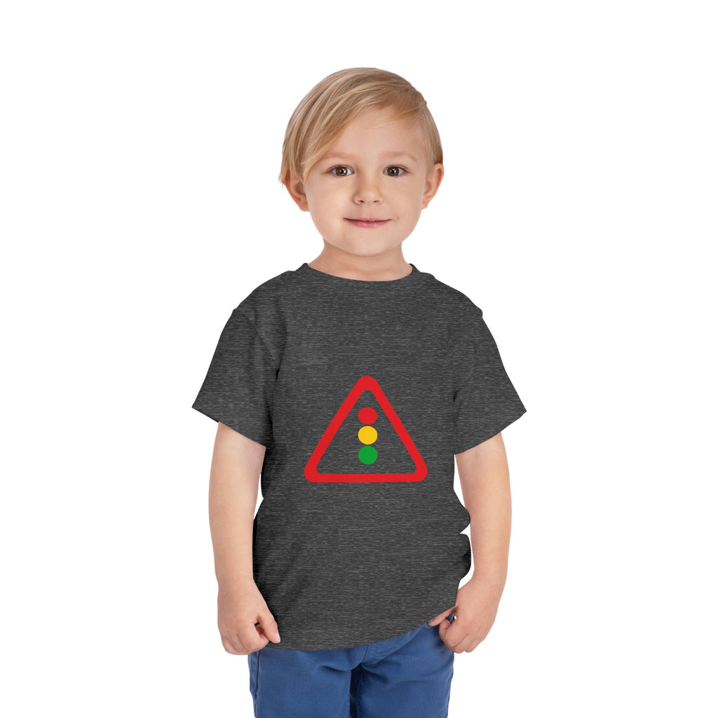 Toddler Tee — Traffic Light Triangle Graphic Kids Shirt