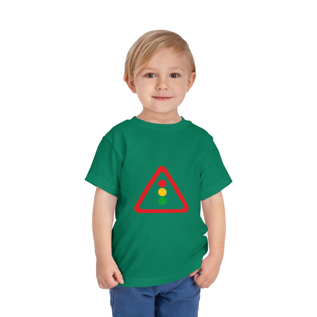 Toddler Tee — Traffic Light Triangle Graphic Kids Shirt