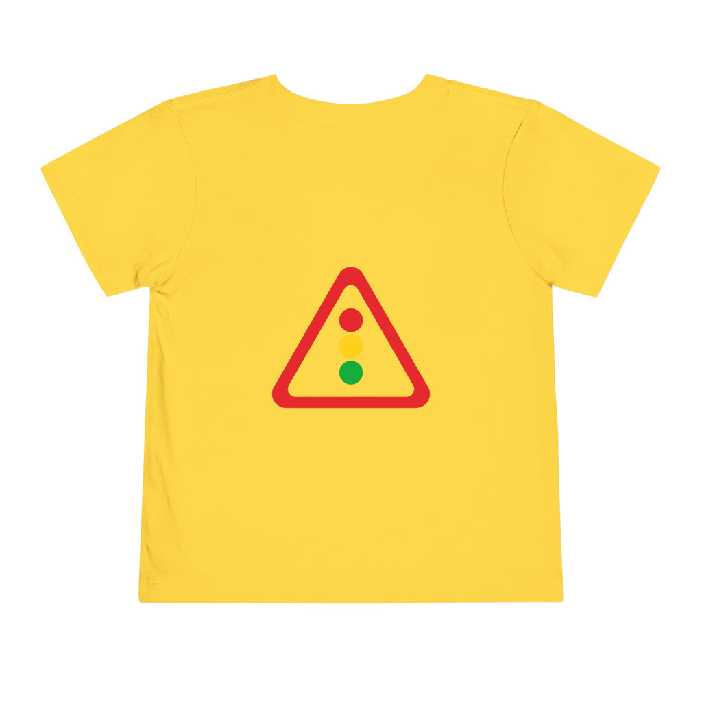 Toddler Tee — Traffic Light Triangle Graphic Kids Shirt