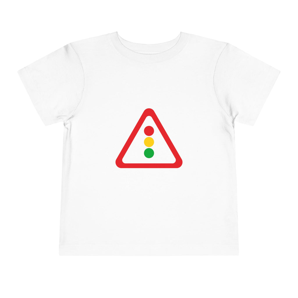 Toddler Tee — Traffic Light Triangle Graphic Kids Shirt