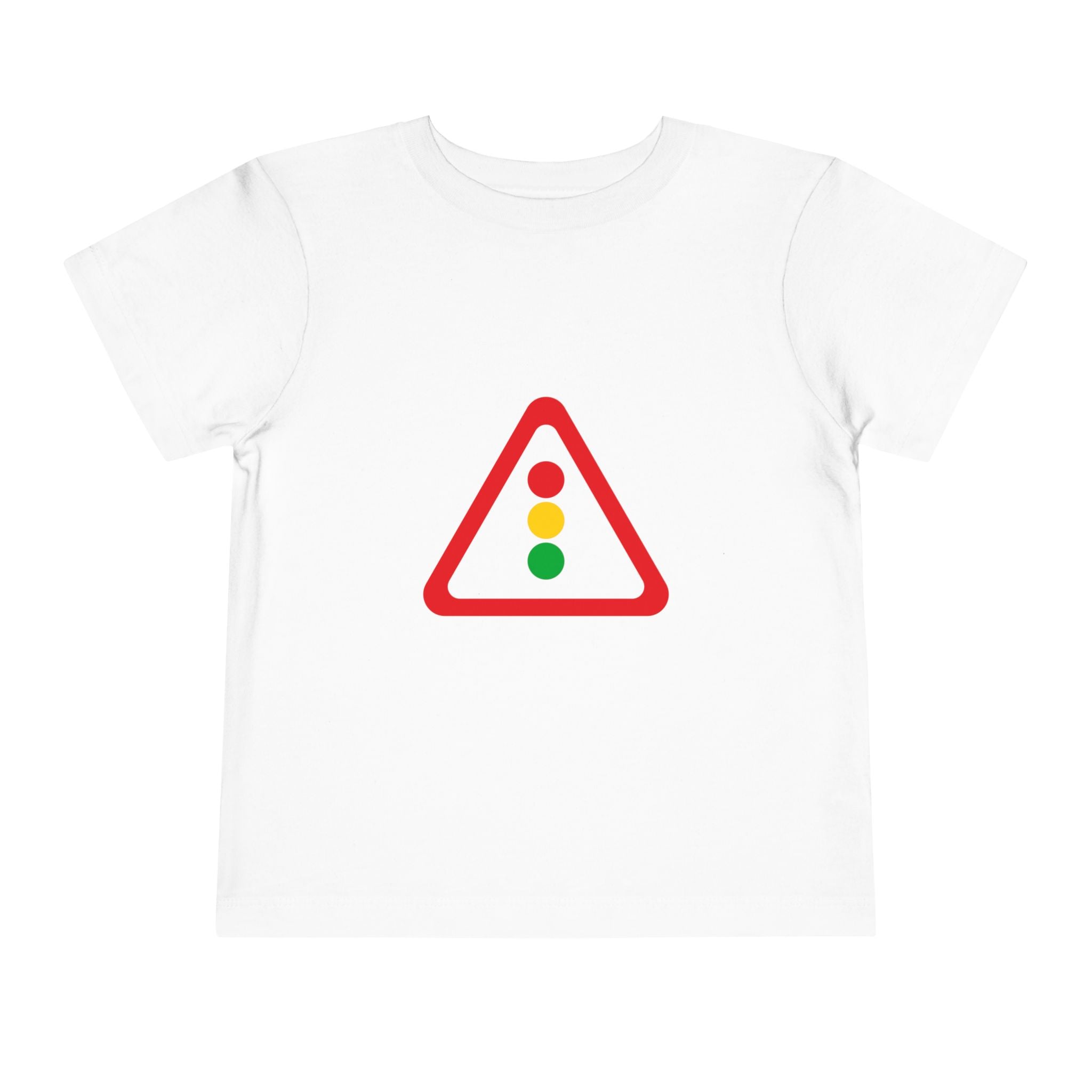 Toddler Tee — Traffic Light Triangle Graphic Kids Shirt