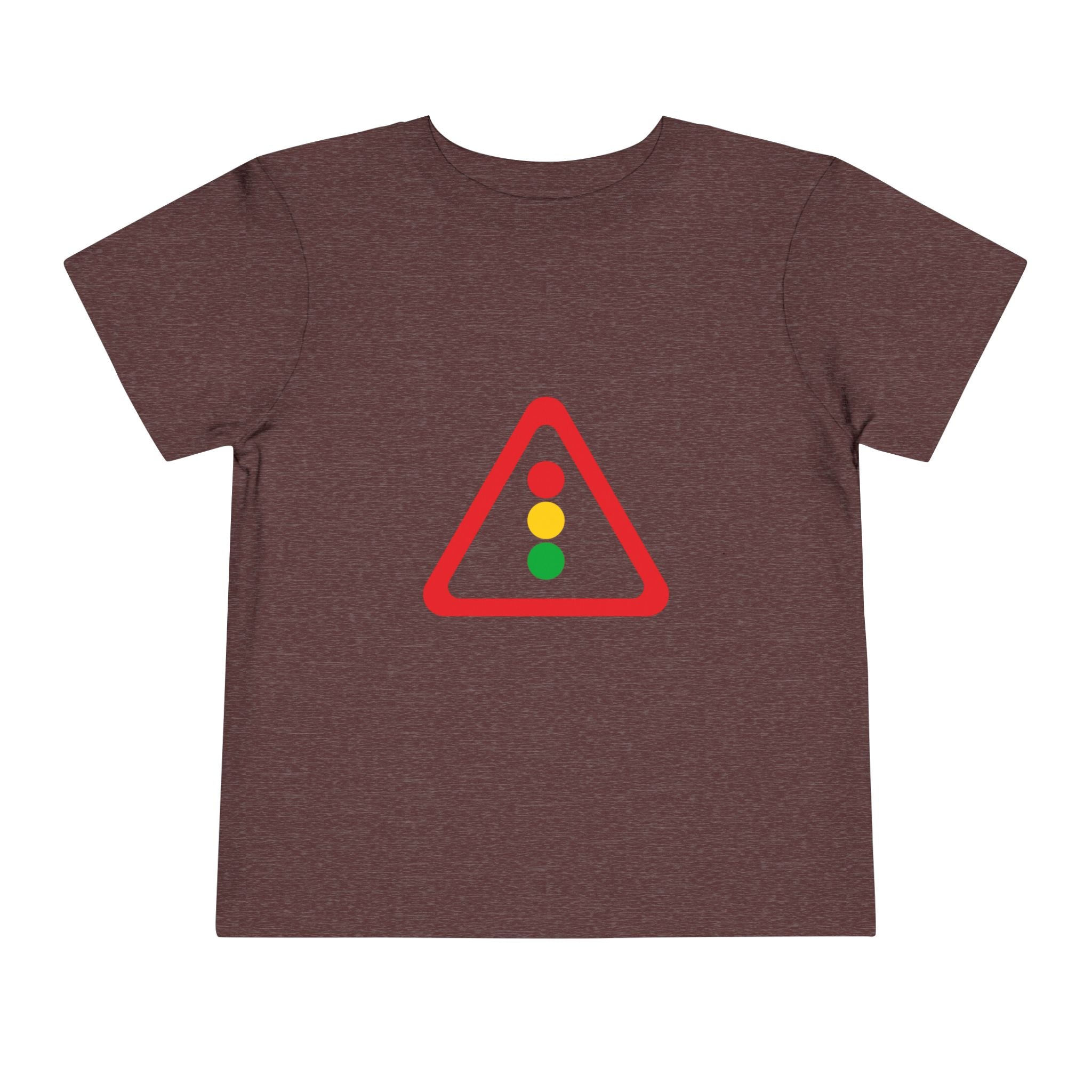 Toddler Tee — Traffic Light Triangle Graphic Kids Shirt