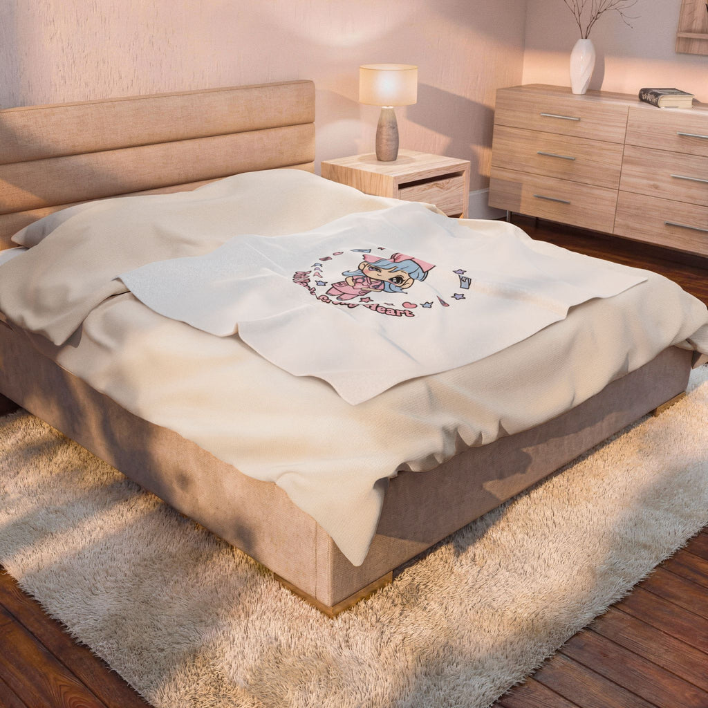 Soft Hands Strong Heart Nurse Blanket | pastel kawaii medical, coquette nurse graphic