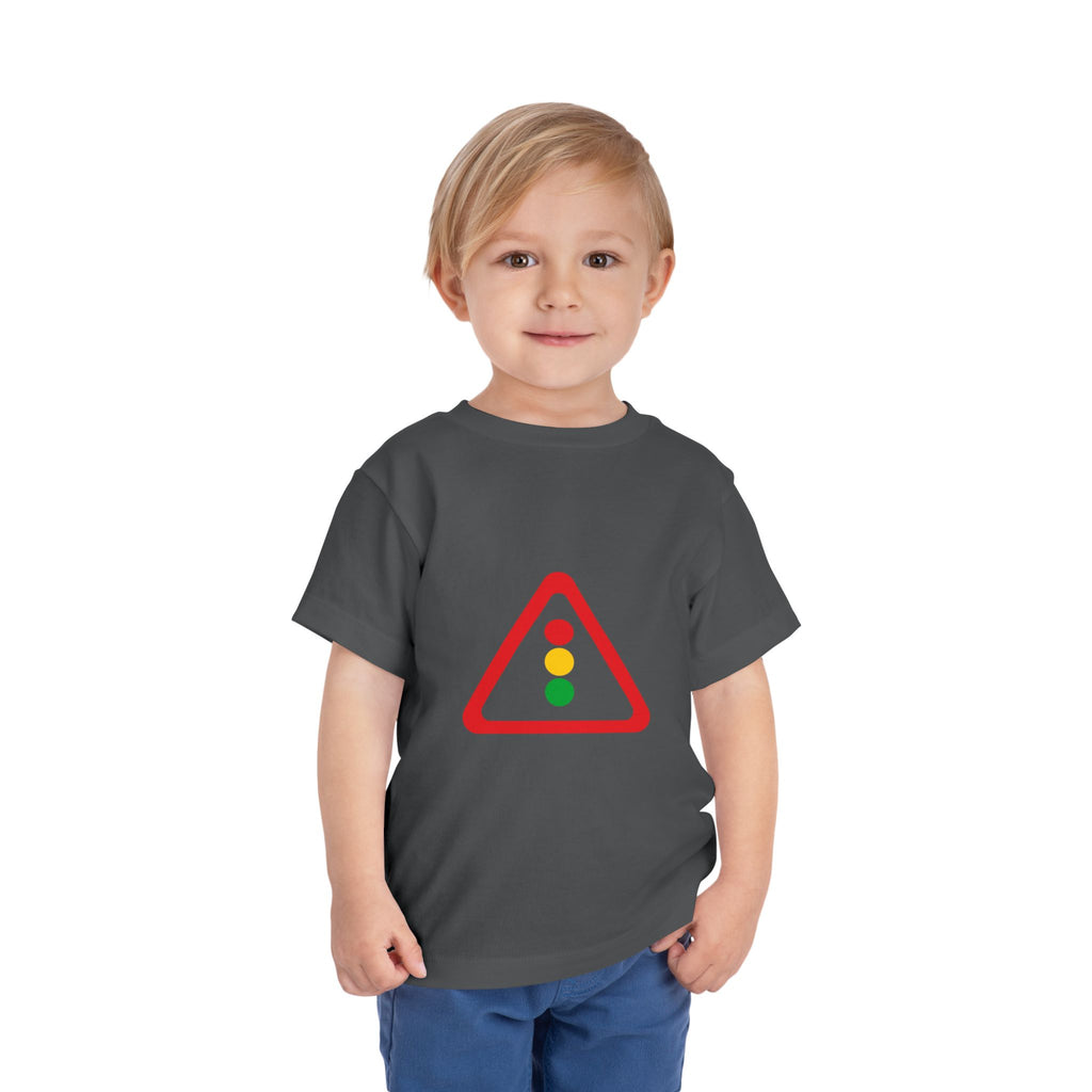 Toddler Tee — Traffic Light Triangle Graphic Kids Shirt