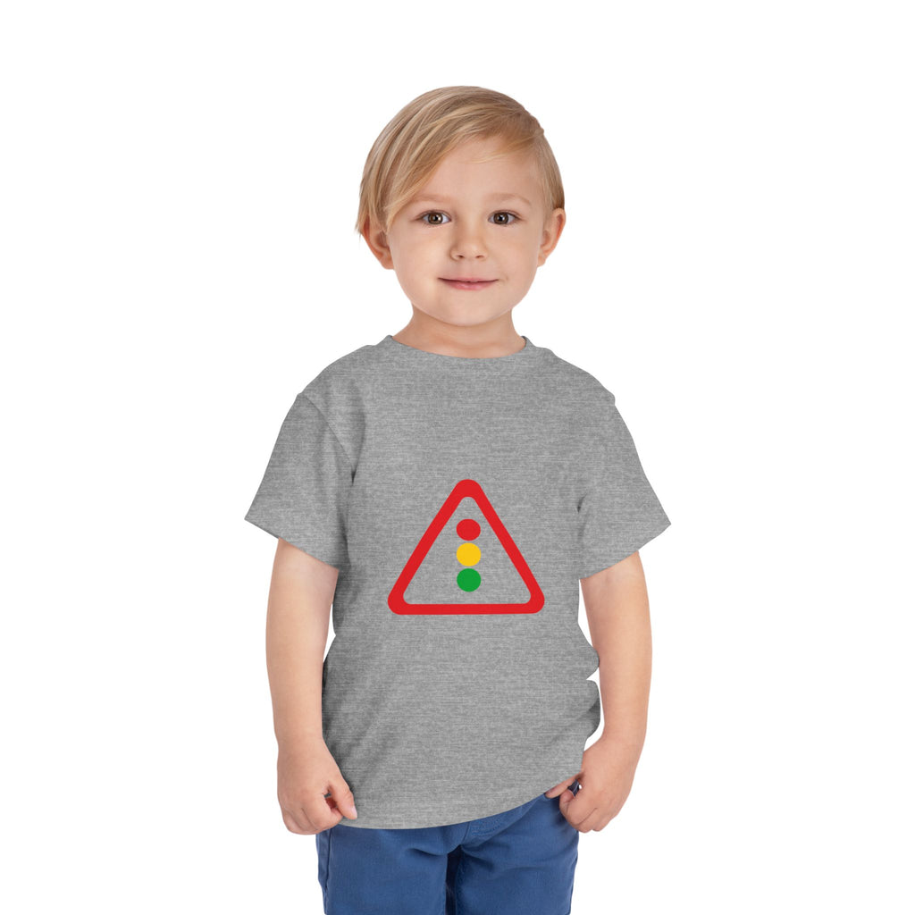 Toddler Tee — Traffic Light Triangle Graphic Kids Shirt