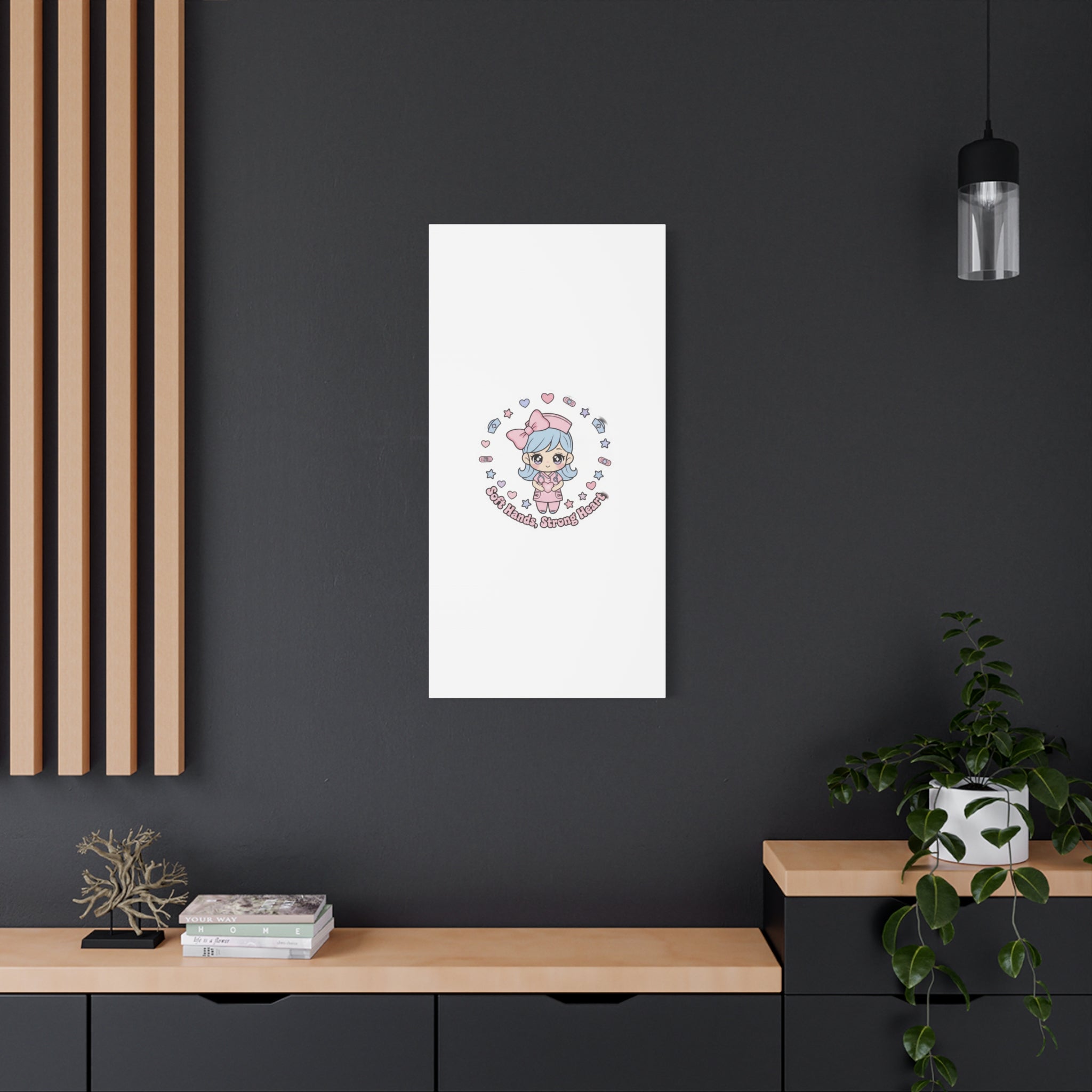 Cute Nurse Kawaii Graphic Canvas | Pastel Coquette Medical Art