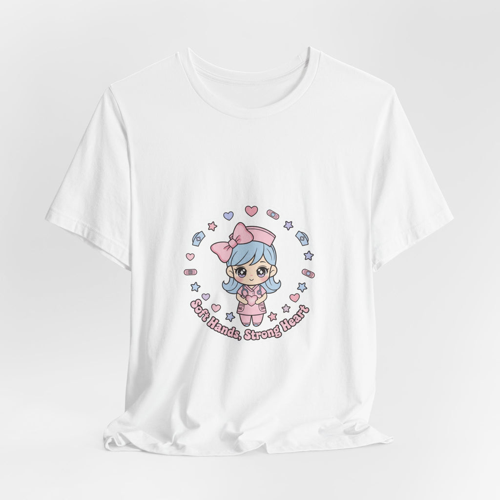 Cute Nurse Kawaii Graphic Tee | Pastel Coquette Medical Shirt