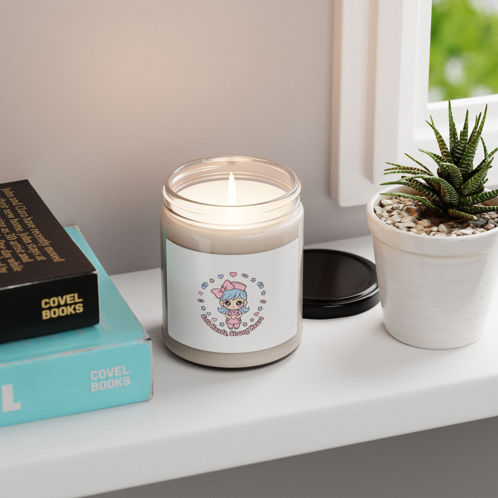 Cute Nurse Kawaii Candle | Scented Soy Candle, Pastel Coquette Medical