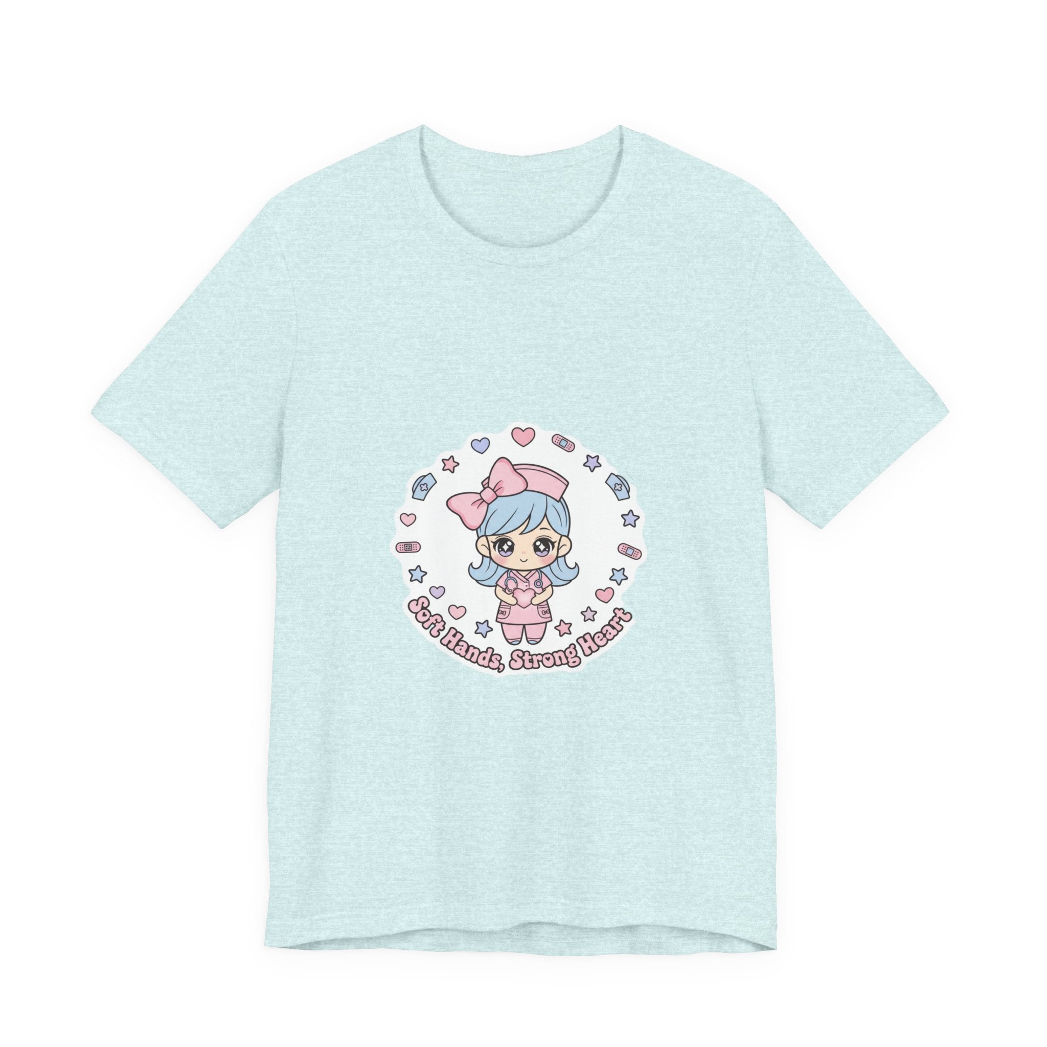 Cute Nurse Kawaii Graphic Tee | Pastel Coquette Medical Shirt