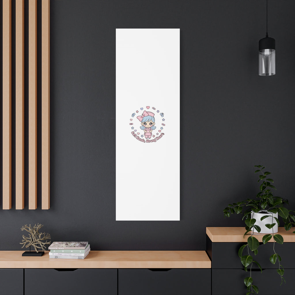 Cute Nurse Kawaii Graphic Canvas | Pastel Coquette Medical Art