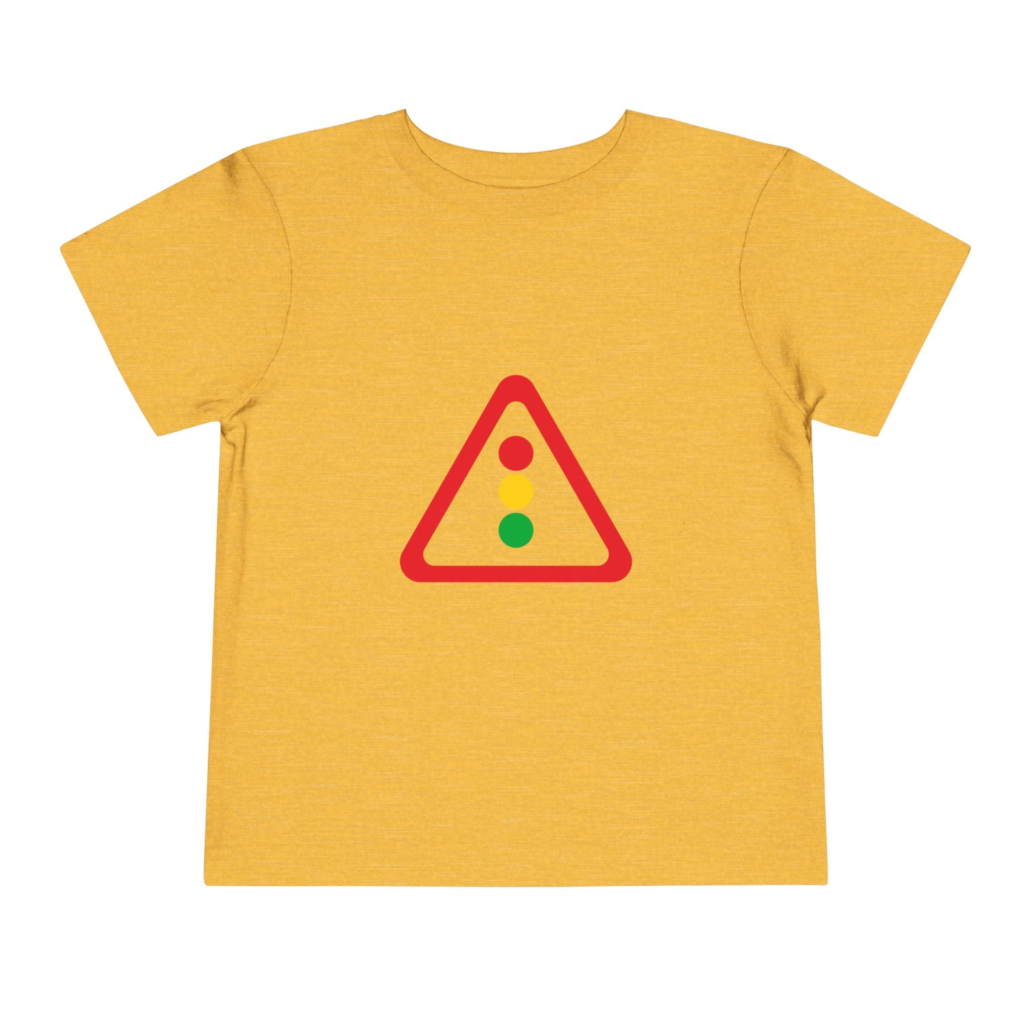 Toddler Tee — Traffic Light Triangle Graphic Kids Shirt