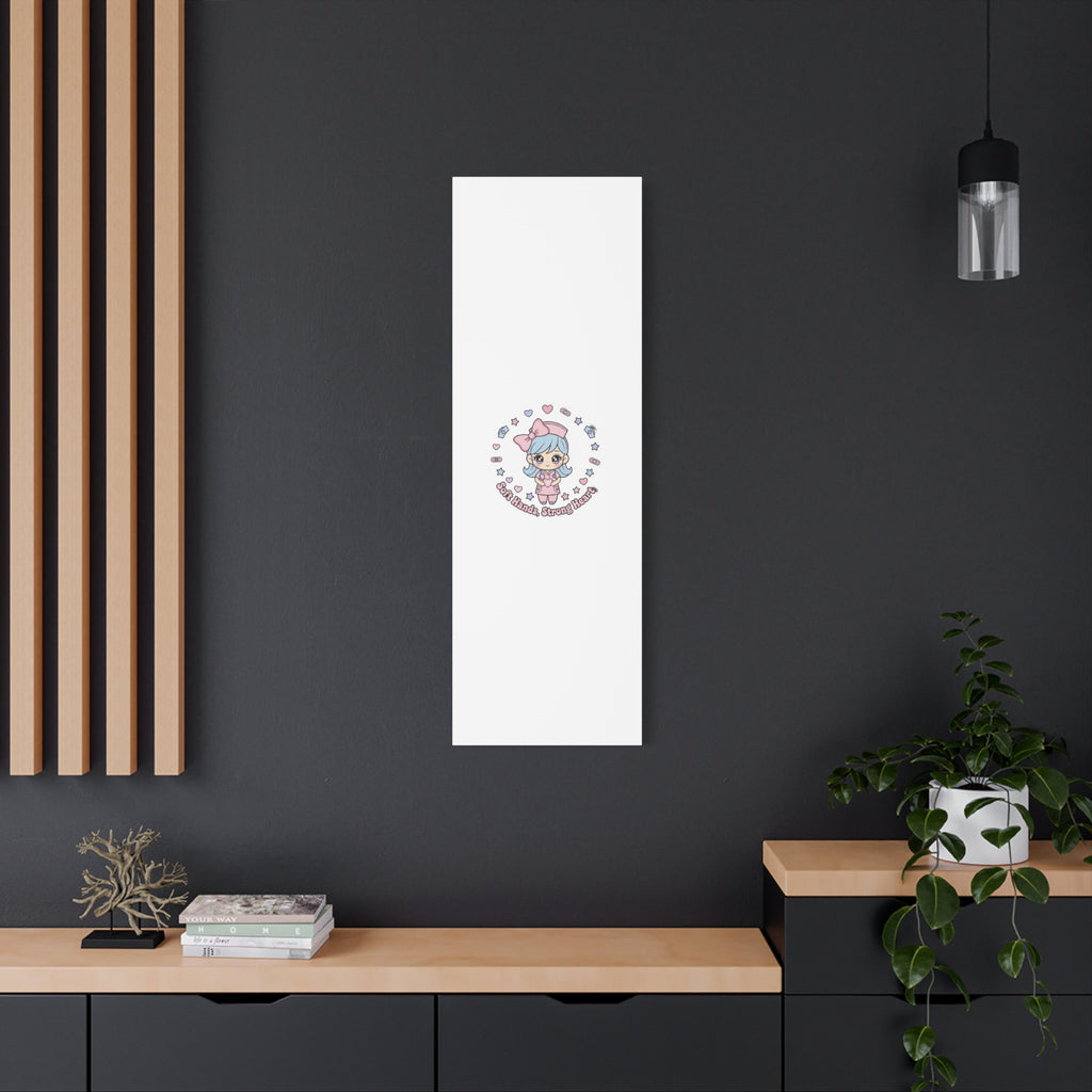 Cute Nurse Kawaii Graphic Canvas | Pastel Coquette Medical Art