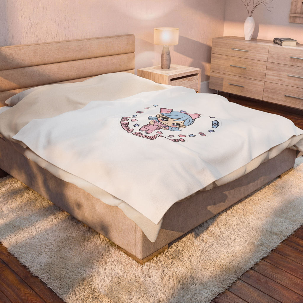 Soft Hands Strong Heart Nurse Blanket | pastel kawaii medical, coquette nurse graphic