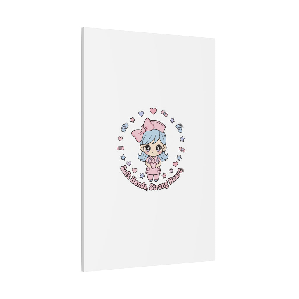 Cute Nurse Kawaii Graphic Canvas | Pastel Coquette Medical Art