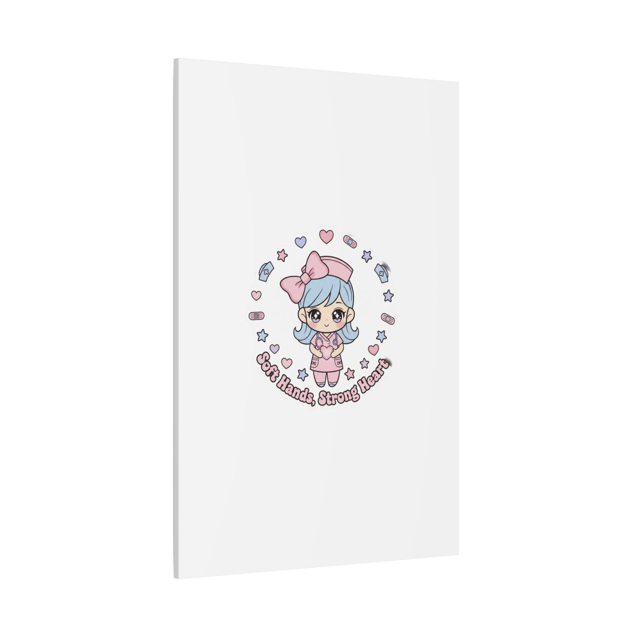 Cute Nurse Kawaii Graphic Canvas | Pastel Coquette Medical Art