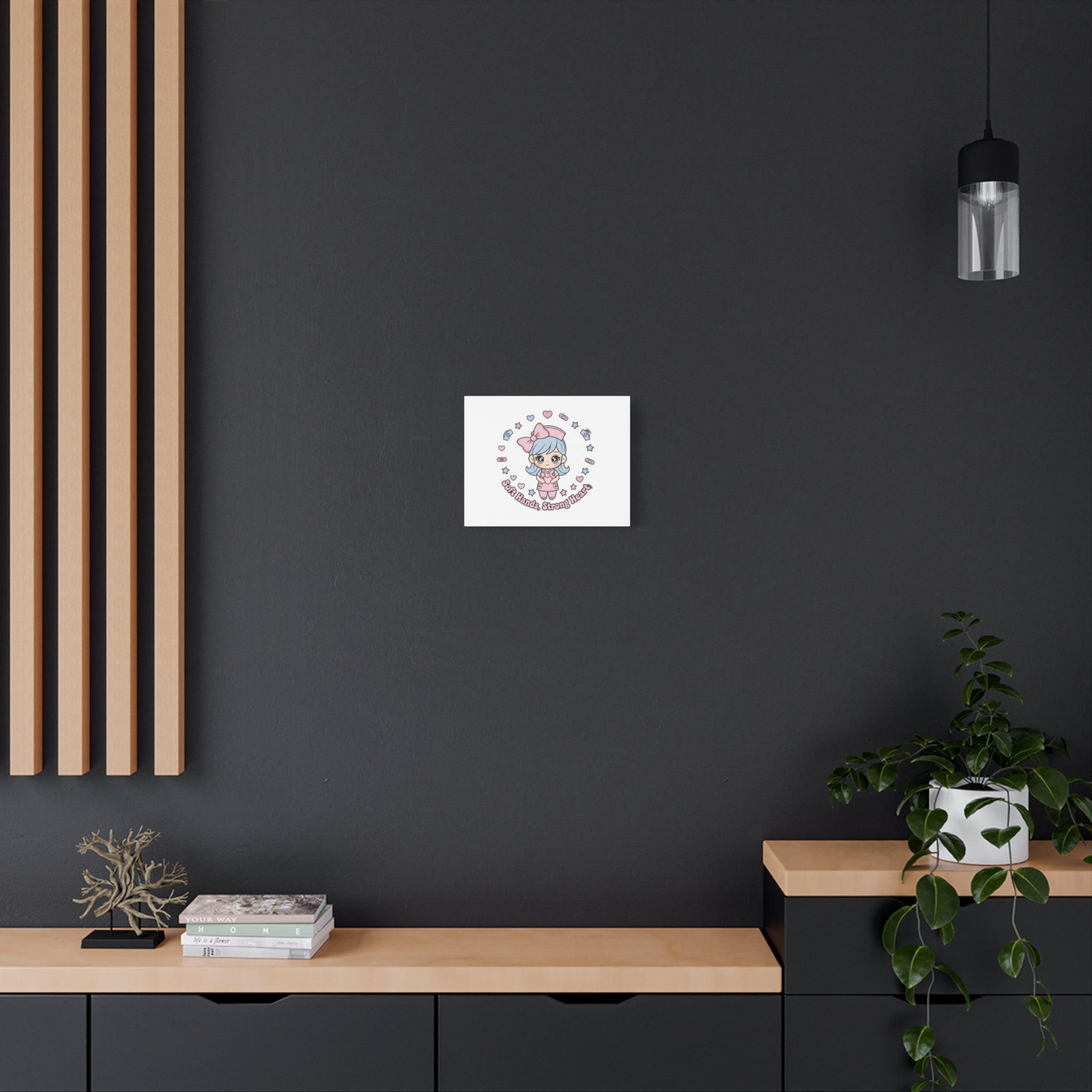 Cute Nurse Kawaii Graphic Canvas | Pastel Coquette Medical Art