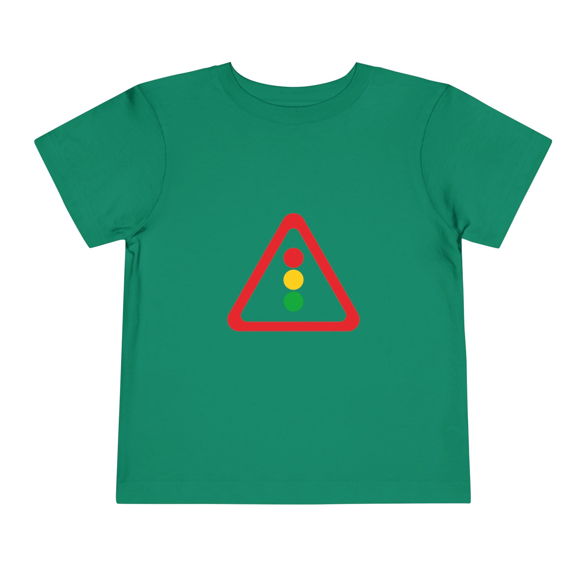 Toddler Tee — Traffic Light Triangle Graphic Kids Shirt