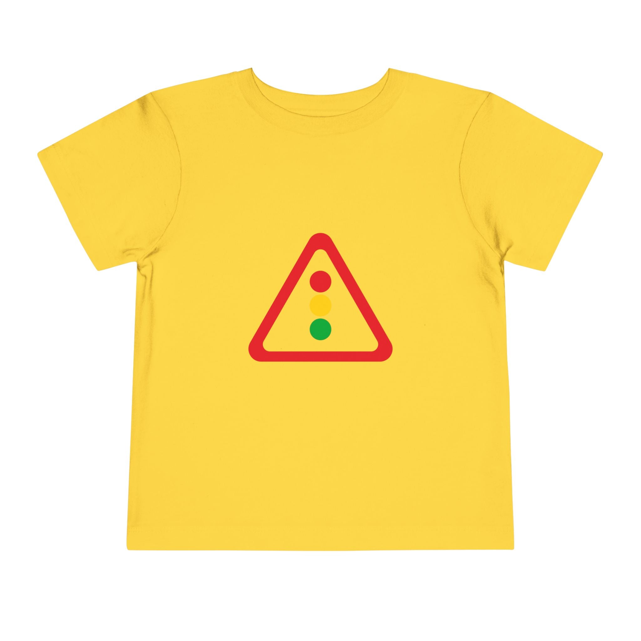 Toddler Tee — Traffic Light Triangle Graphic Kids Shirt