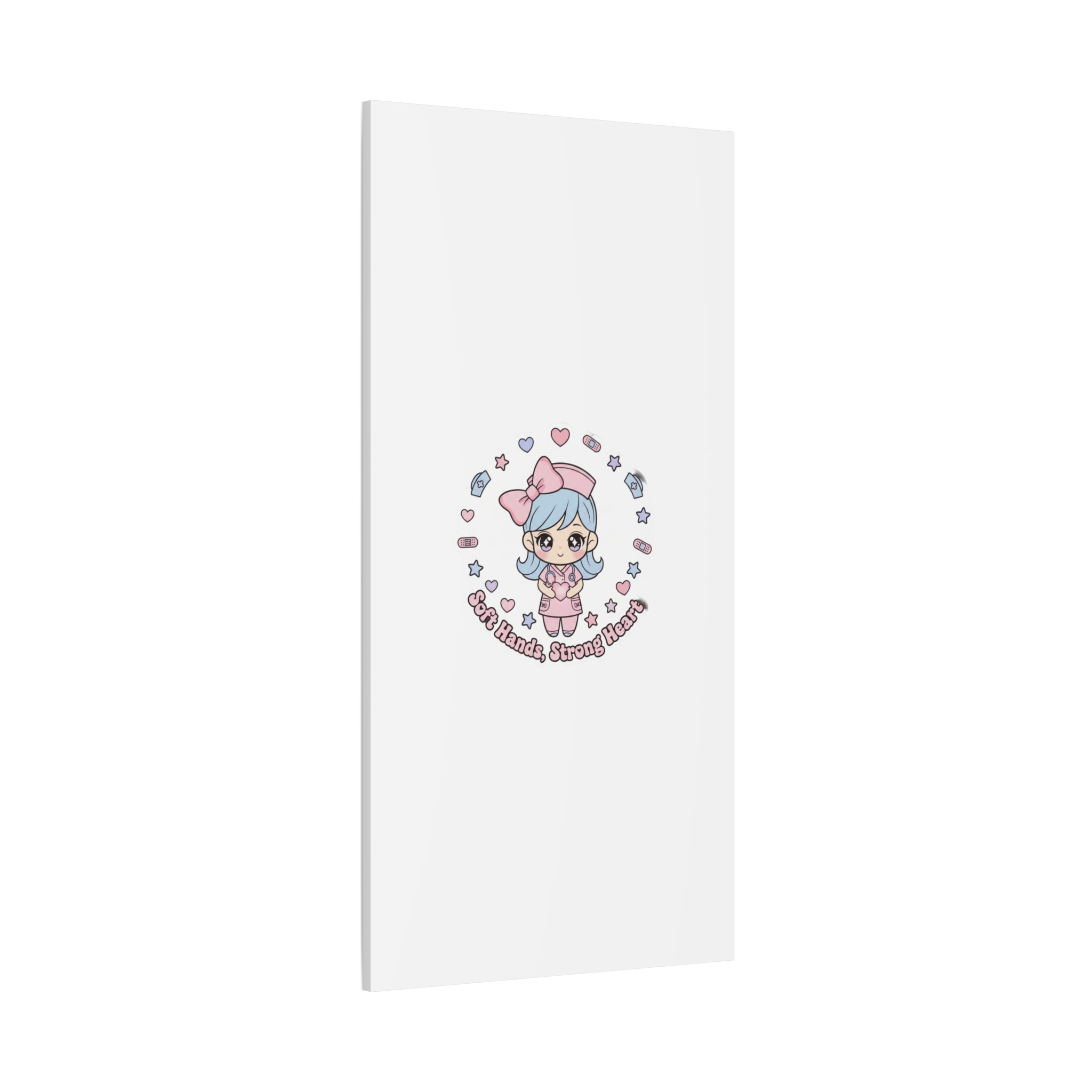 Cute Nurse Kawaii Graphic Canvas | Pastel Coquette Medical Art