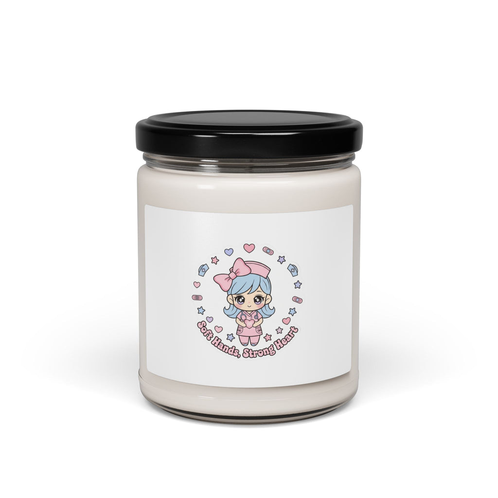Cute Nurse Kawaii Candle | Scented Soy Candle, Pastel Coquette Medical