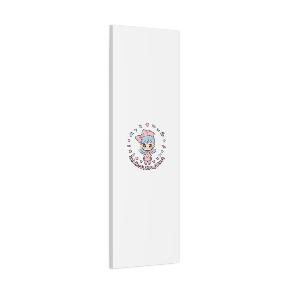 Cute Nurse Kawaii Graphic Canvas | Pastel Coquette Medical Art