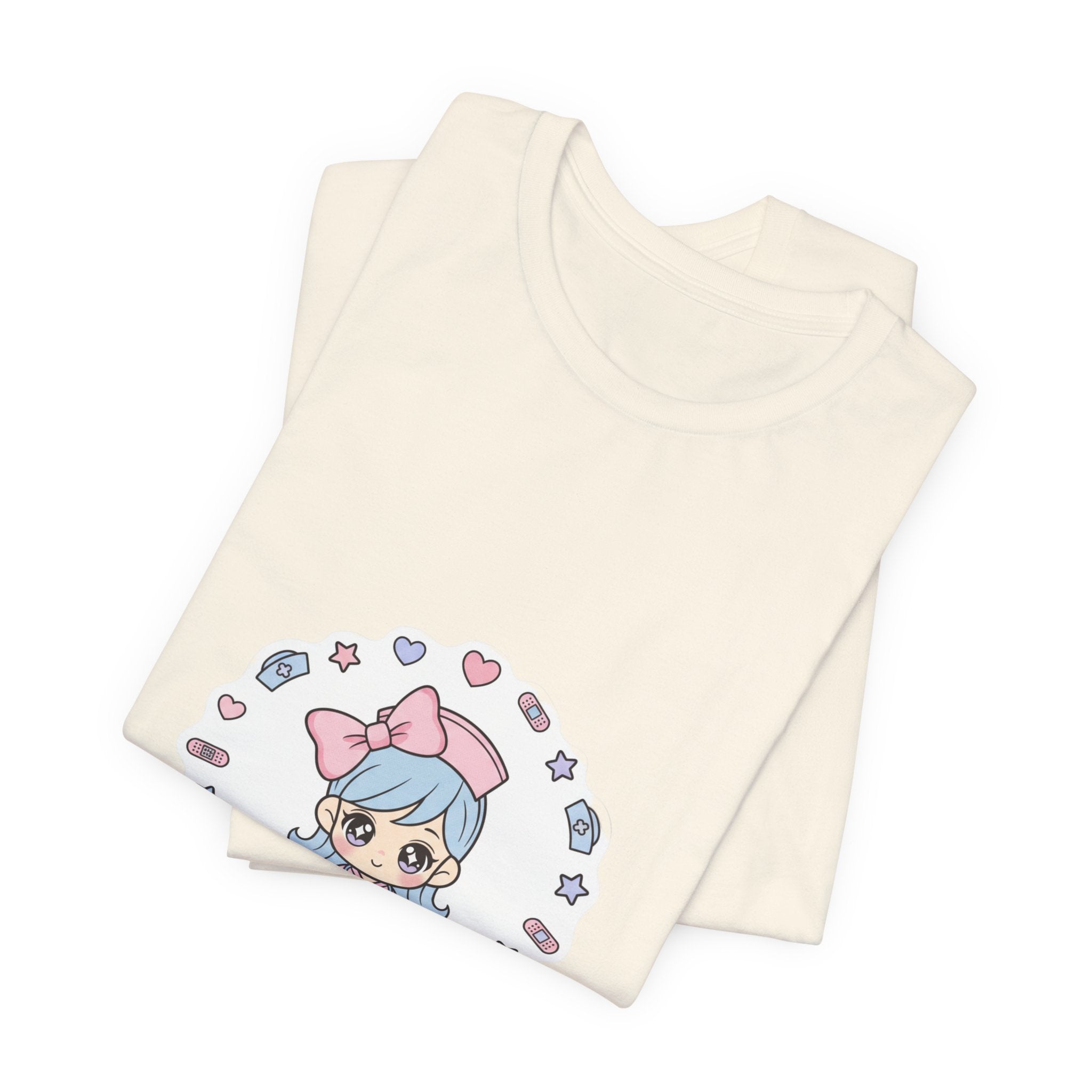 Cute Nurse Kawaii Graphic Tee | Pastel Coquette Medical Shirt