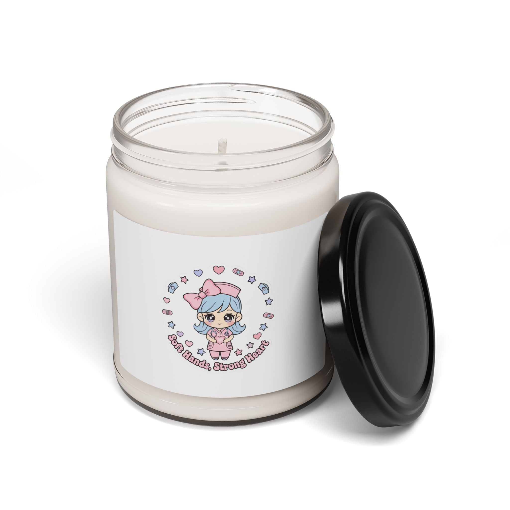 Cute Nurse Kawaii Candle | Scented Soy Candle, Pastel Coquette Medical