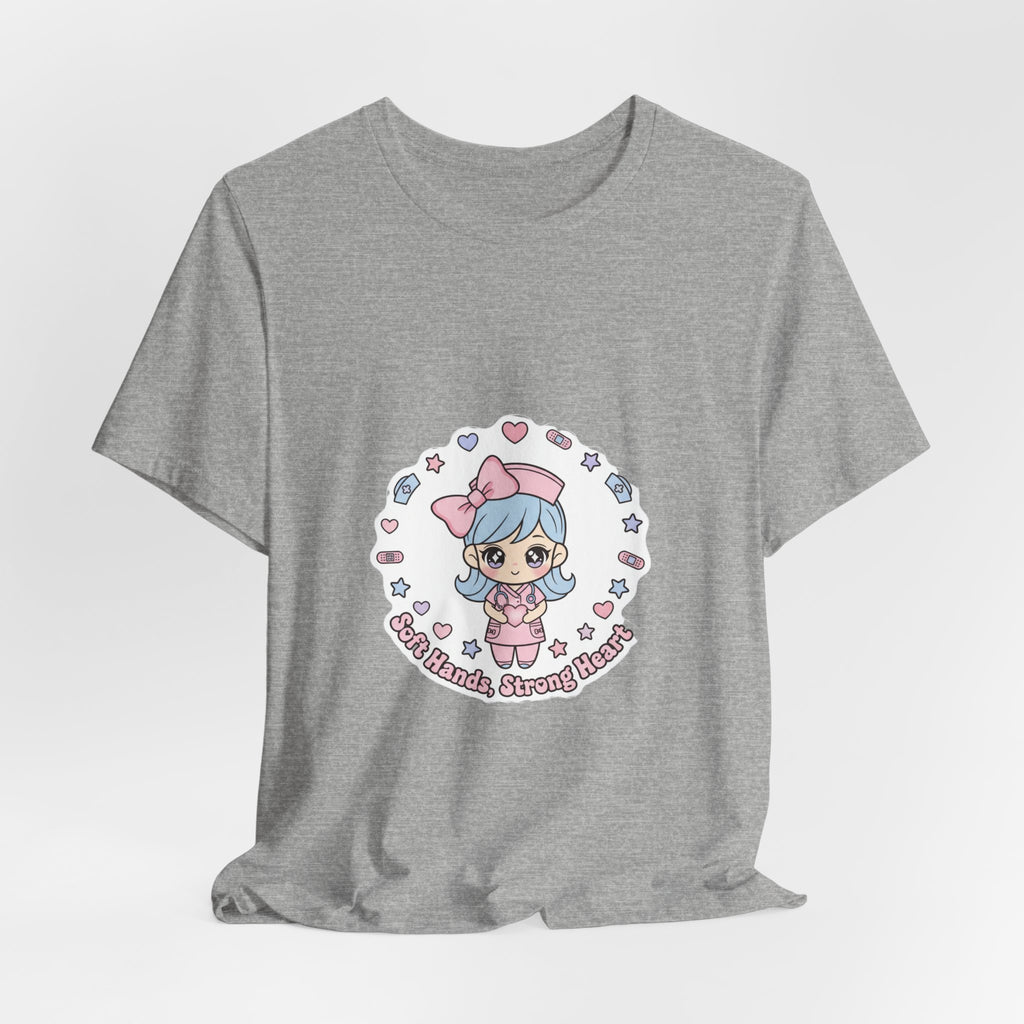 Cute Nurse Kawaii Graphic Tee | Pastel Coquette Medical Shirt