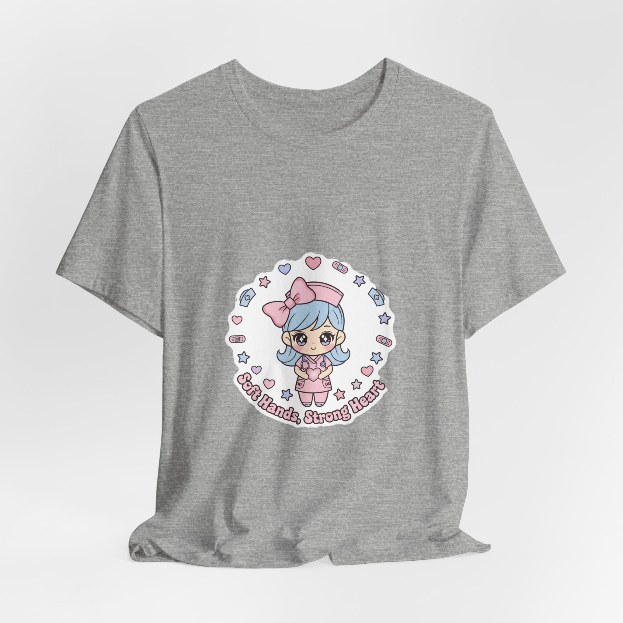 Cute Nurse Kawaii Graphic Tee | Pastel Coquette Medical Shirt