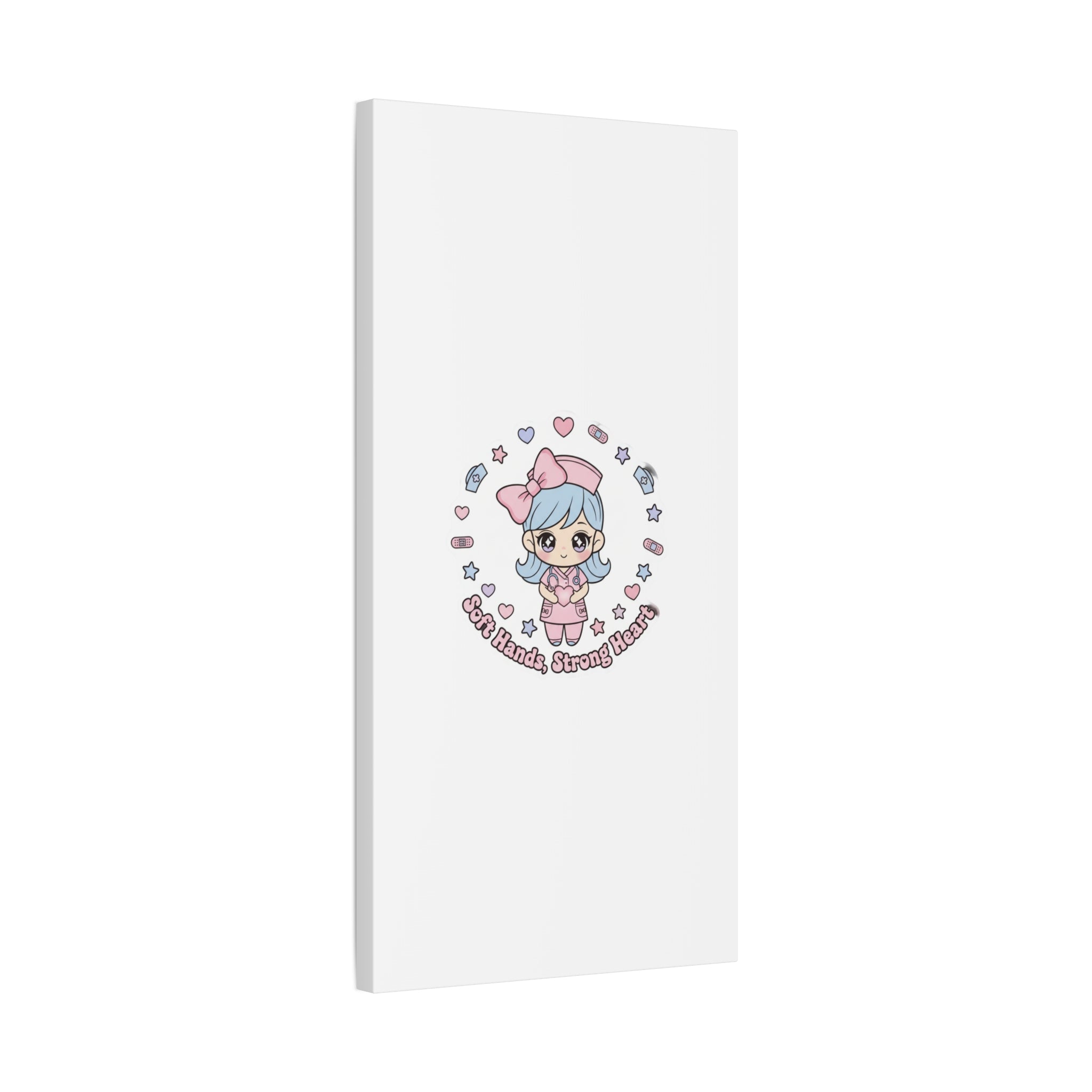 Cute Nurse Kawaii Graphic Canvas | Pastel Coquette Medical Art