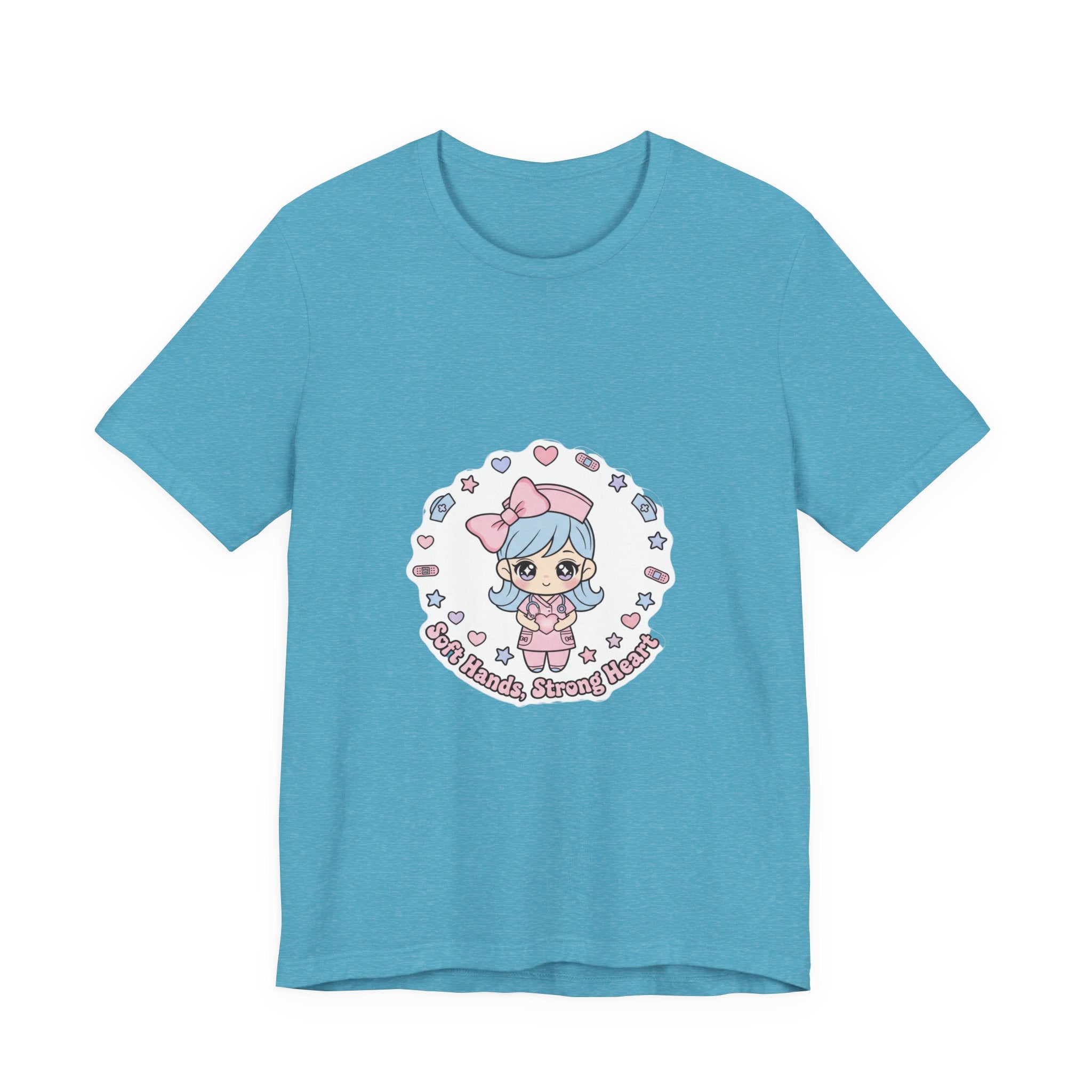 Cute Nurse Kawaii Graphic Tee | Pastel Coquette Medical Shirt