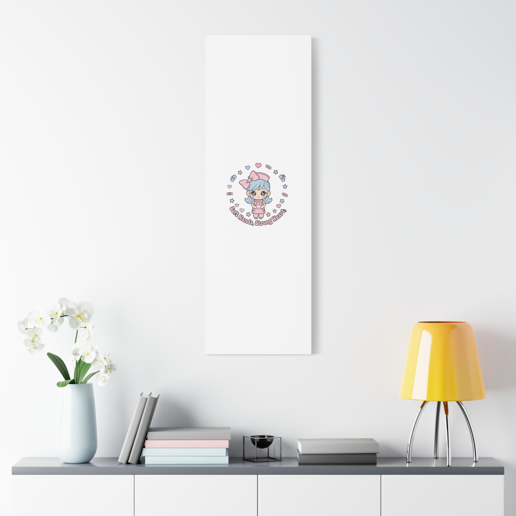 Cute Nurse Kawaii Graphic Canvas | Pastel Coquette Medical Art