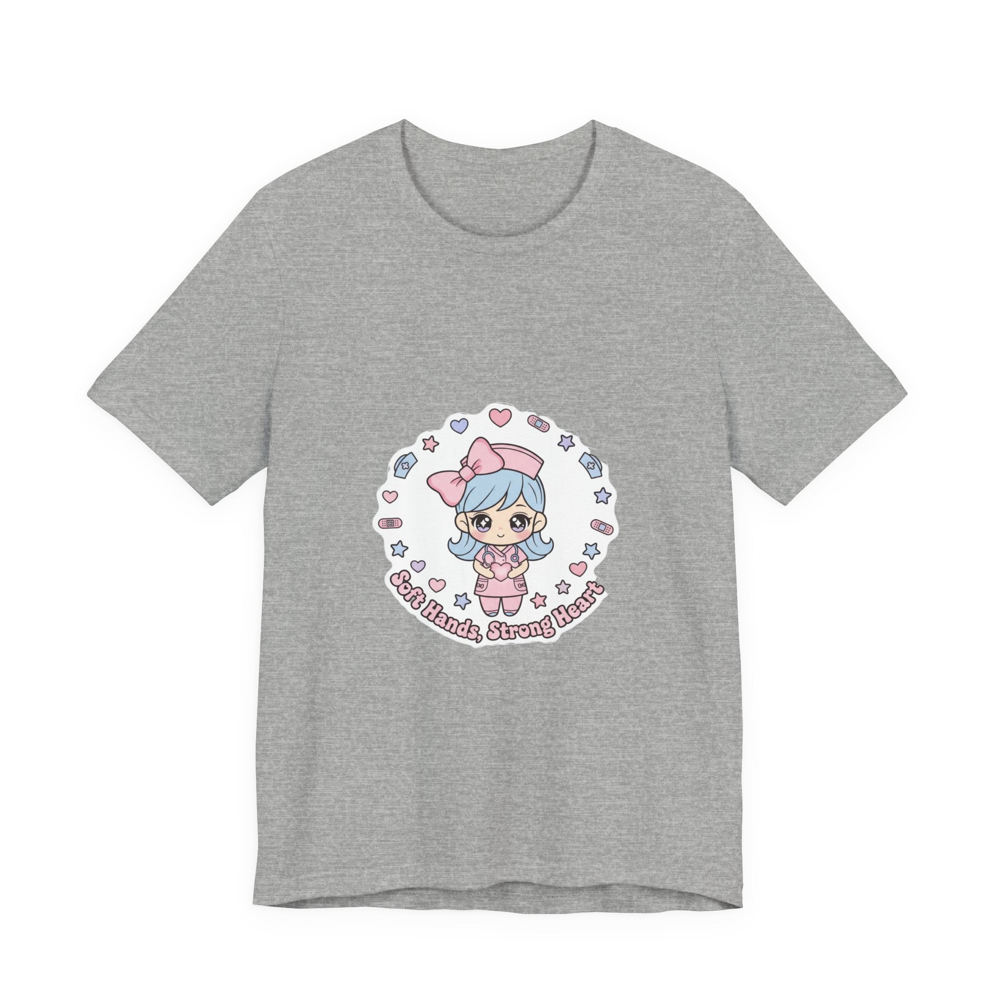 Cute Nurse Kawaii Graphic Tee | Pastel Coquette Medical Shirt