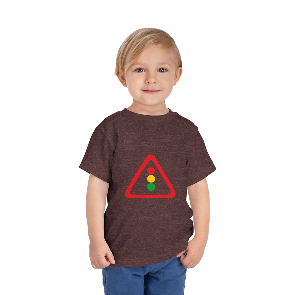 Toddler Tee — Traffic Light Triangle Graphic Kids Shirt