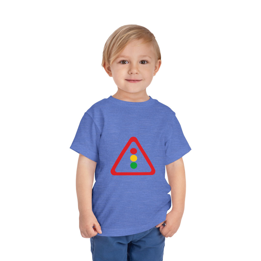 Toddler Tee — Traffic Light Triangle Graphic Kids Shirt