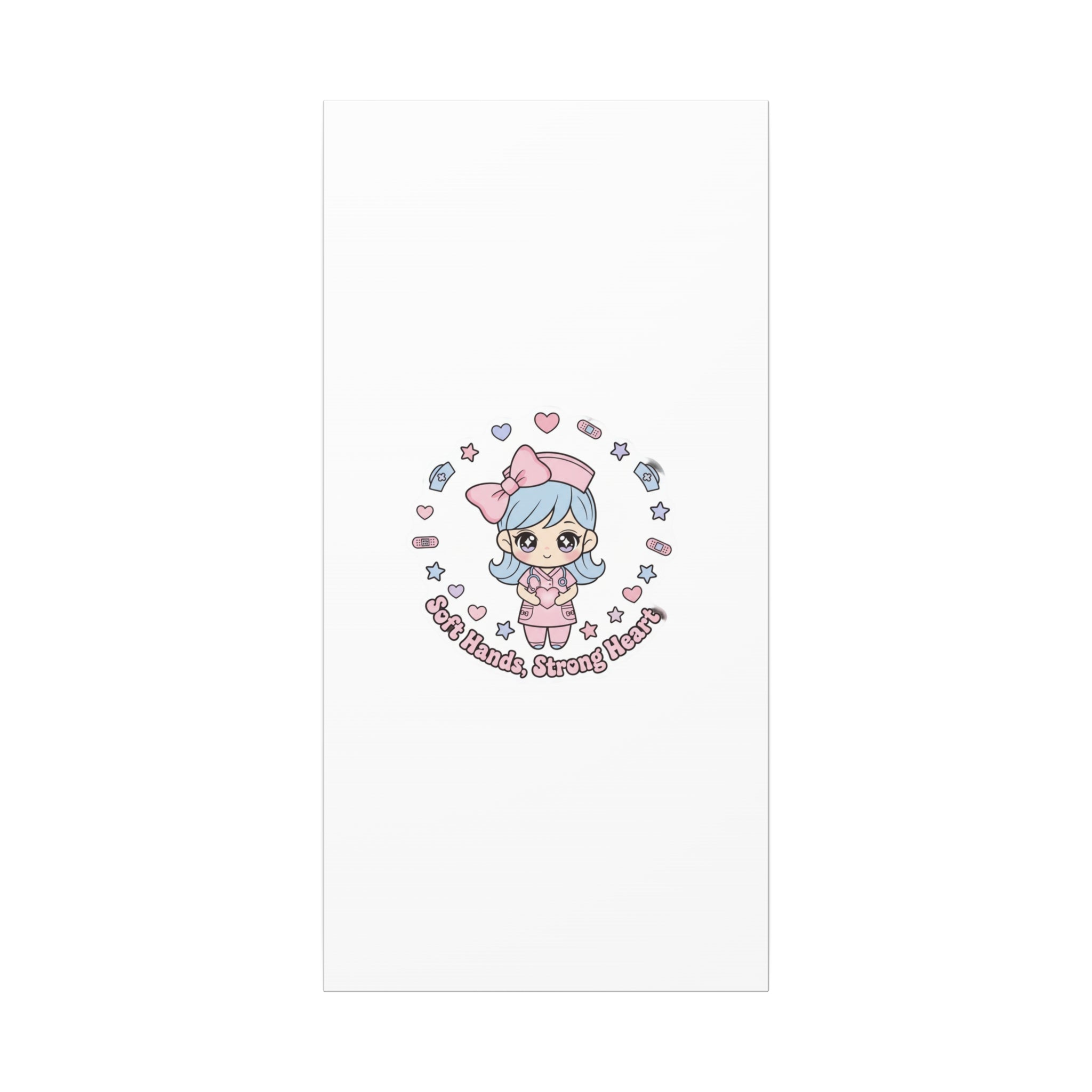 Cute Nurse Kawaii Graphic Canvas | Pastel Coquette Medical Art