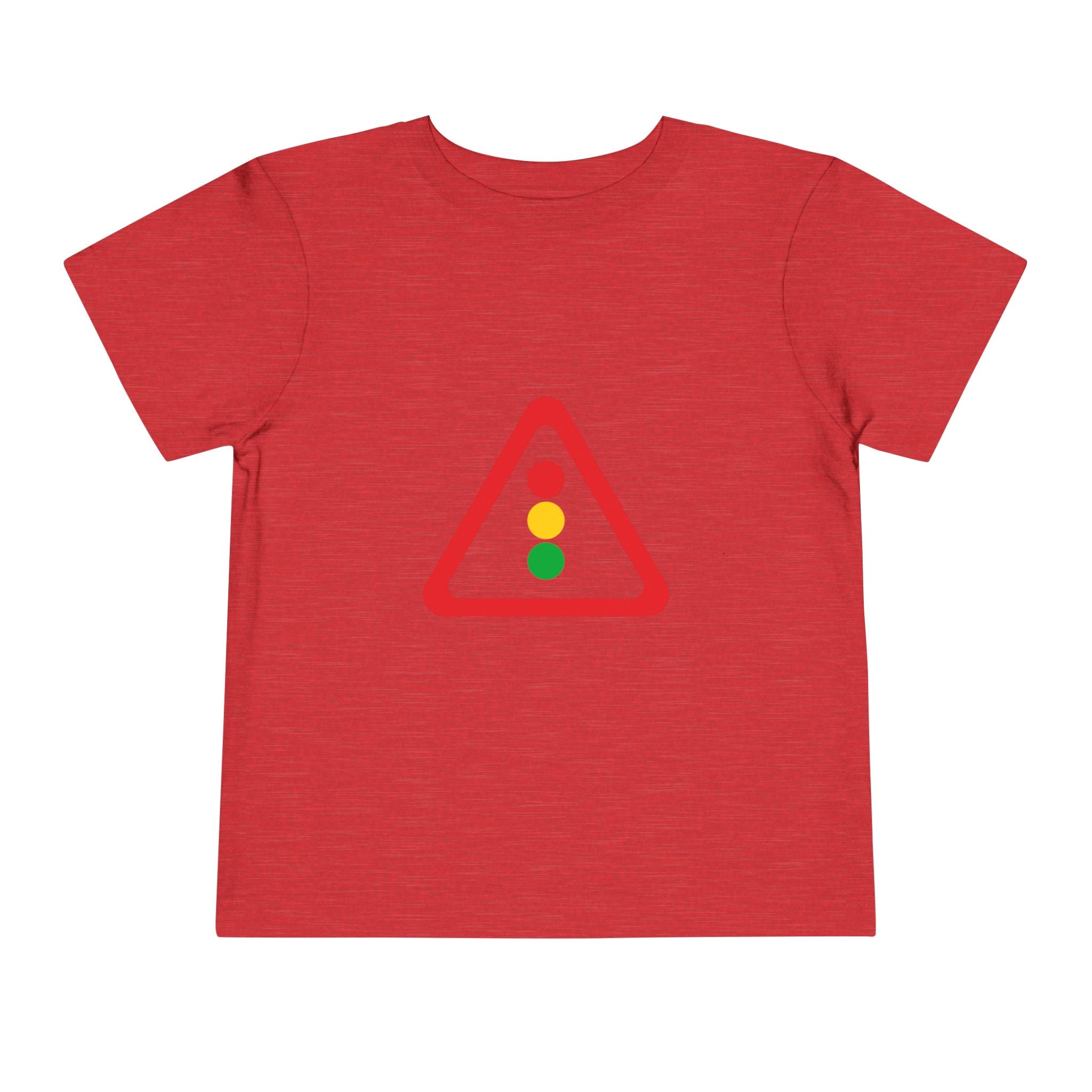 Toddler Tee — Traffic Light Triangle Graphic Kids Shirt