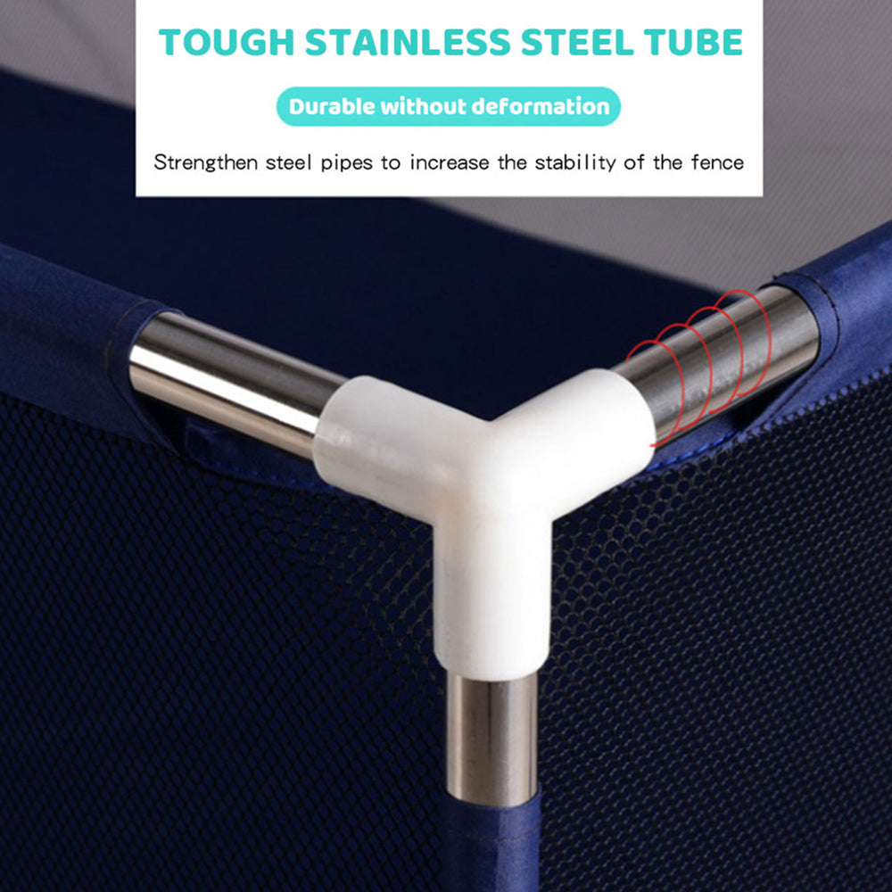 NNEDSZ Baby Playpen Child Play Mat Interactive Safety Gate Slide Fence Game 12 Panels